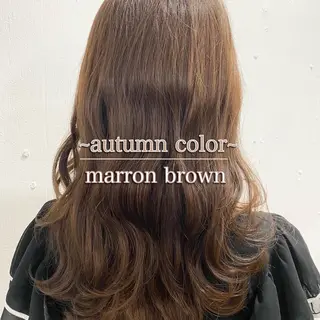 ロング カラー 透明感カラー栄 みゆのヘアスタイル