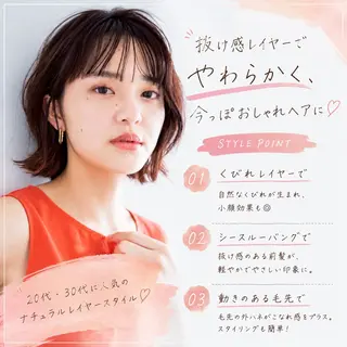 ミディアム 清家 大輔のヘアスタイル