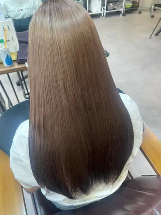 ロング カラー ✨髪質改善カラー✨ ストレート☔脇田のヘアスタイル