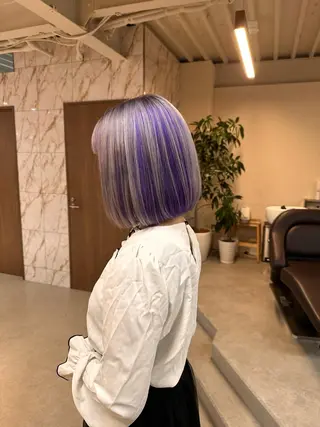 ショート ハイトーン×似合わせ 🌱中川慎之介のヘアスタイル