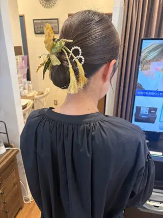 ミディアム ヘアアレンジ アレンジ&ショート 💙YUKINOのヘアスタイル