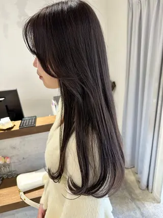 ロング カラー ヘアアレンジ 落合　眺 (オチアイ　ノゾミ)のヘアスタイル