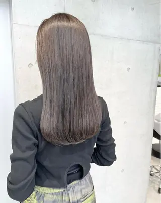 ミディアム カラー パーマ ヘアアレンジ 透明感カラー✂︎ /縮毛矯正/YUKAのヘアスタイル