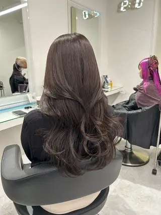 ロング カラー ヘアアレンジ レイヤー×透明感カラ ー🕊AZUSAのヘアスタイル