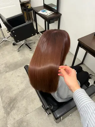 ロング 縮毛矯正/髪質改善 /艶カラー/こうめいのヘアスタイル