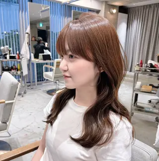 ロング カラー レイヤーカット KAEのヘアスタイル