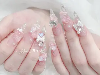 ネイル MoMoA Nail ネイル長さ出し専門店のネイルデザイン