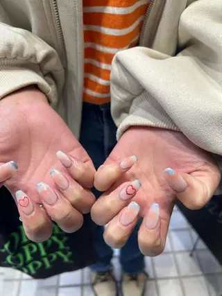 ネイル なぽ ❤︎長さだし / 韓国nailのネイルデザイン