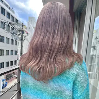 セミロング カラー 堺 鳳 ママ美容師 yukariのヘアスタイル