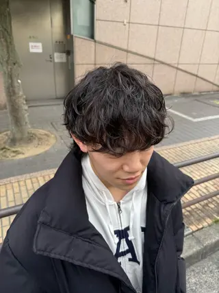 パーマ メンズ 【メンズパーマ専門】 質感職人/牧野成瀬のヘアスタイル