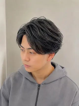 パーマ メンズ 野呂 隼人のヘアスタイル
