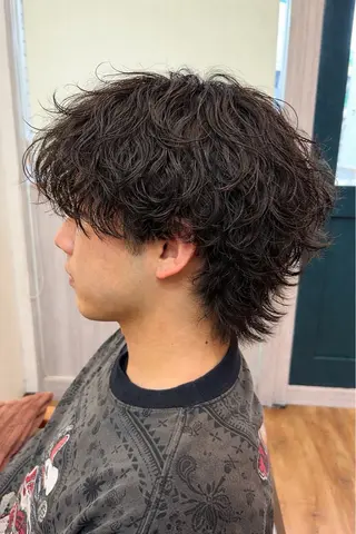 ショート パーマ 野呂 隼人のヘアスタイル