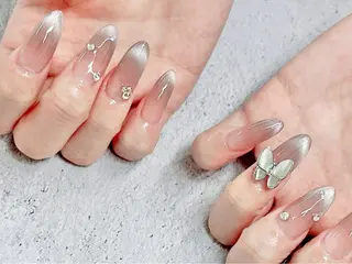 ネイル yuya パラジェル/長さ出しのネイルデザイン