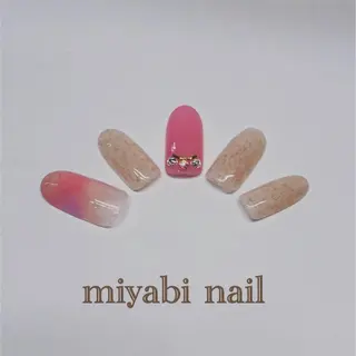 ネイル miyabi nail 桂川駅近くのネイルデザイン