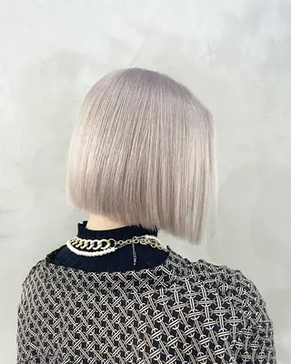 ミディアム カラー ハッシュカット/ハイ トーン/HIROKIのヘアスタイル
