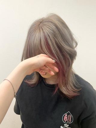 ミディアム カラー Maya🦋 ハイトーン特化のヘアスタイル