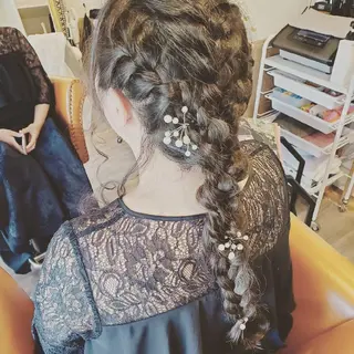 ロング ヘアアレンジ spa hair ark 富井直美のヘアスタイル