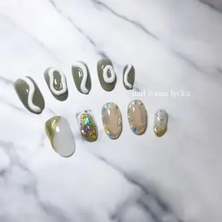 ネイル ネイルルームリッカ 𝐦𝐚𝐲𝐮のネイルデザイン