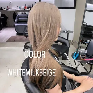 ロング カラー エクステ🩵ブリーチ 韓国ヘア🩵KAEのヘアスタイル