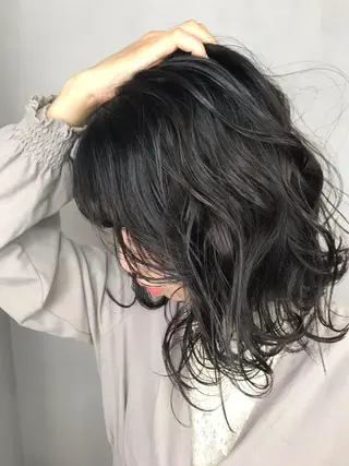 ミディアム カラー BROCANTE立川 karasawa.nのヘアスタイル