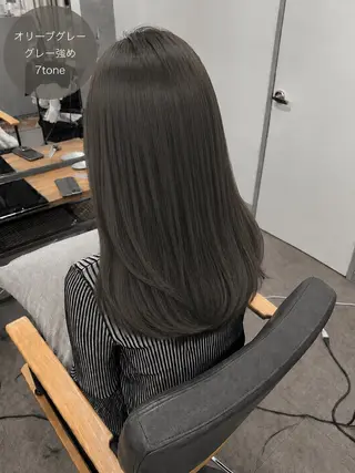 ロング hikaru💘髪質 改善 透明感カラーのヘアスタイル