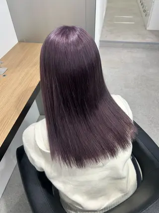 カラー 🤍透明感·ツヤ感 カラー/mai‎🤍のヘアスタイル