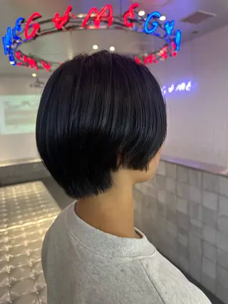 ショート カラー パーマ ヘアアレンジ 艶髪/髪質改善/縮毛 masae🌼のヘアスタイル
