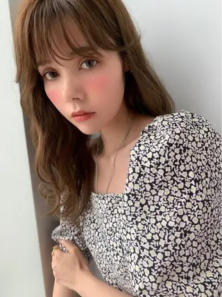 ロング 永井 亮のヘアスタイル