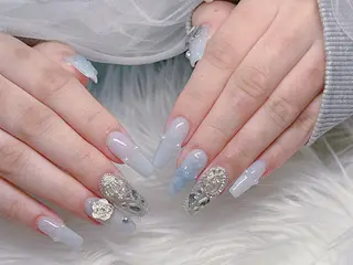 ロング カラー Bling Salonのネイルデザイン
