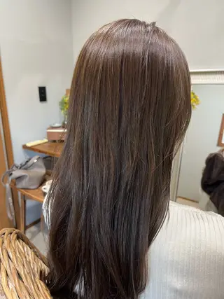 ロング カラー フクウラ ミホのヘアスタイル