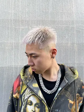 ショート カラー パーマ 【再現性120%】 🔥龍也リュウヤ🔥のヘアスタイル