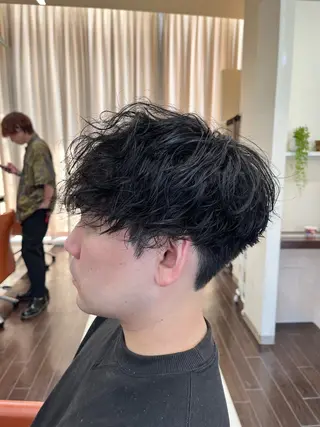 ショート パーマ メンズ 🧊メンズ特化🧊 高木航希のヘアスタイル