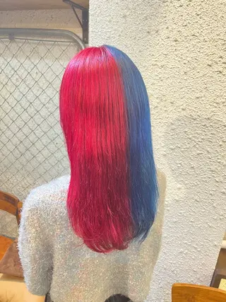 セミロング カラー ヘアアレンジ 🍀透明感カラー×垢 抜けボブ リクト💥のヘアスタイル