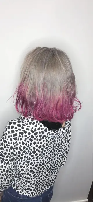 ショート カラー NINE+/代表 ブリーチ特化型サロンのヘアスタイル