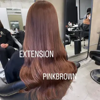 ロング カラー エクステ🩵ブリーチ 韓国ヘア🩵KAEのヘアスタイル