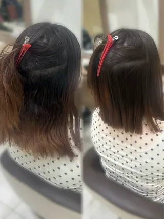 ミディアム 縮毛矯正/パーマ ⭐️安井七海のヘアスタイル