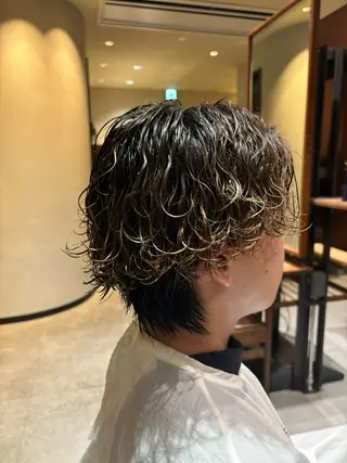 パーマ メンズ 【メンズ限定】原 唯登のヘアスタイル