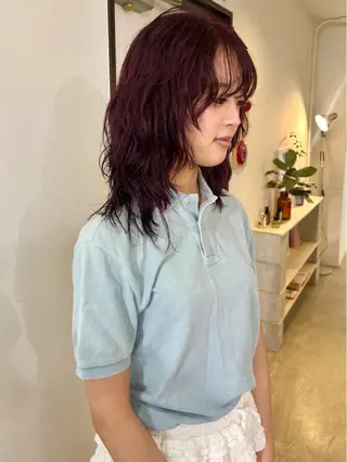セミロング ナナ 福岡美容室のヘアスタイル