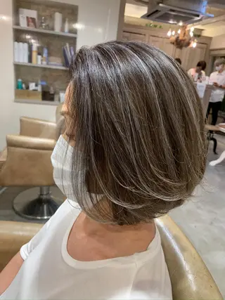 ショート カラー パーマ ヘアアレンジ キッズ 韓国♡ハイライト ♡YURIのヘアスタイル