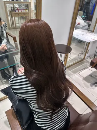ロング カラー 髪質改善艶カラー🩶 Nanako ⟡.·のヘアスタイル