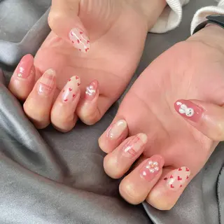 セミロング カラー パーマ ヘアアレンジ メンズ キッズ ネイル マツエク・マツパ アイブロウ el. by Aoのネイルデザイン