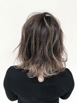 ショート カラー 髪質改善カラー韓国風 レイヤーtudaのヘアスタイル