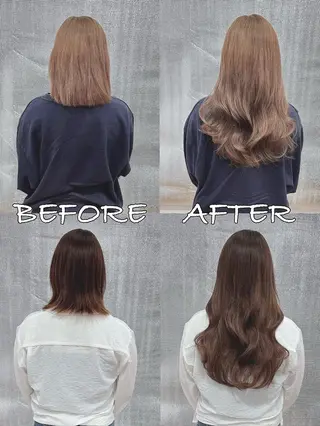 ロング カラー ヘアアレンジ LIP 大阪本店 エクステ MISAのヘアスタイル
