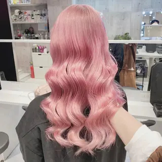 ロング カラー ヘアアレンジ メンズ キッズ マツエク・マツパ ブリーチの髪様 MASATOのヘアスタイル