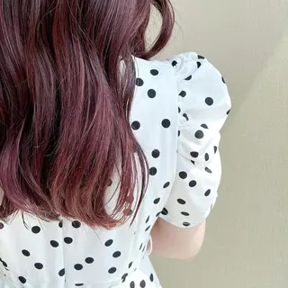 ミディアム カラー レイヤーカット*艶* 蒲生四丁目*山保美月のヘアスタイル