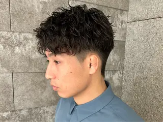 ショート パーマ メンズ 木村 明日美のヘアスタイル