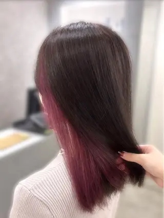 セミロング カラー より♡ モデル募集中🎀のヘアスタイル