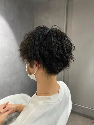パーマ メンズ かずさ🐈‍⬛ lmu by ifのヘアスタイル