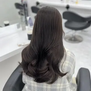 カラー 🌸春の暗髪カラー 🌸透明感ヘアのヘアスタイル
