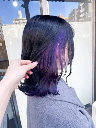 ミディアム カラー イワタ マハ/ minim hairのヘアスタイル
